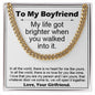 Cuban Link Chain - To Boyfriend From Girlfriend