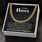 Cuban Link Chain - To Our Boss