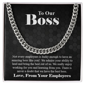 Cuban Link Chain - To Our Boss