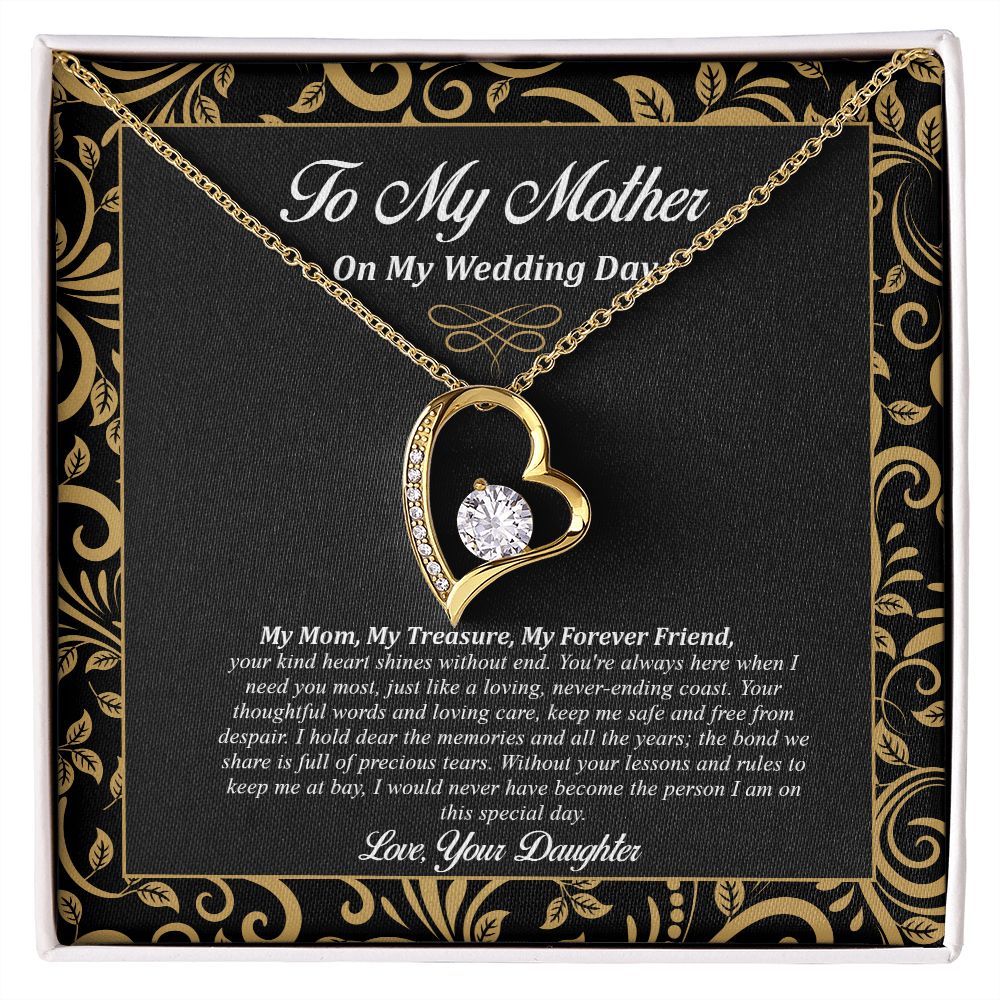 Forever Love Necklace - To Mother From Daughter, Wedding Day